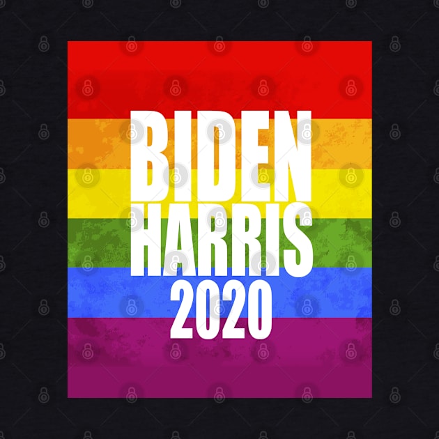 Biden Harris 2020 LGBTQ Pride Rainbow by G! Zone